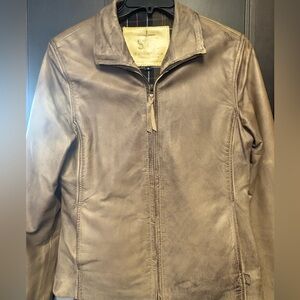 Women’s STS Ranchwear “The Sibella” Tan Leather Jacket. Size Medium.